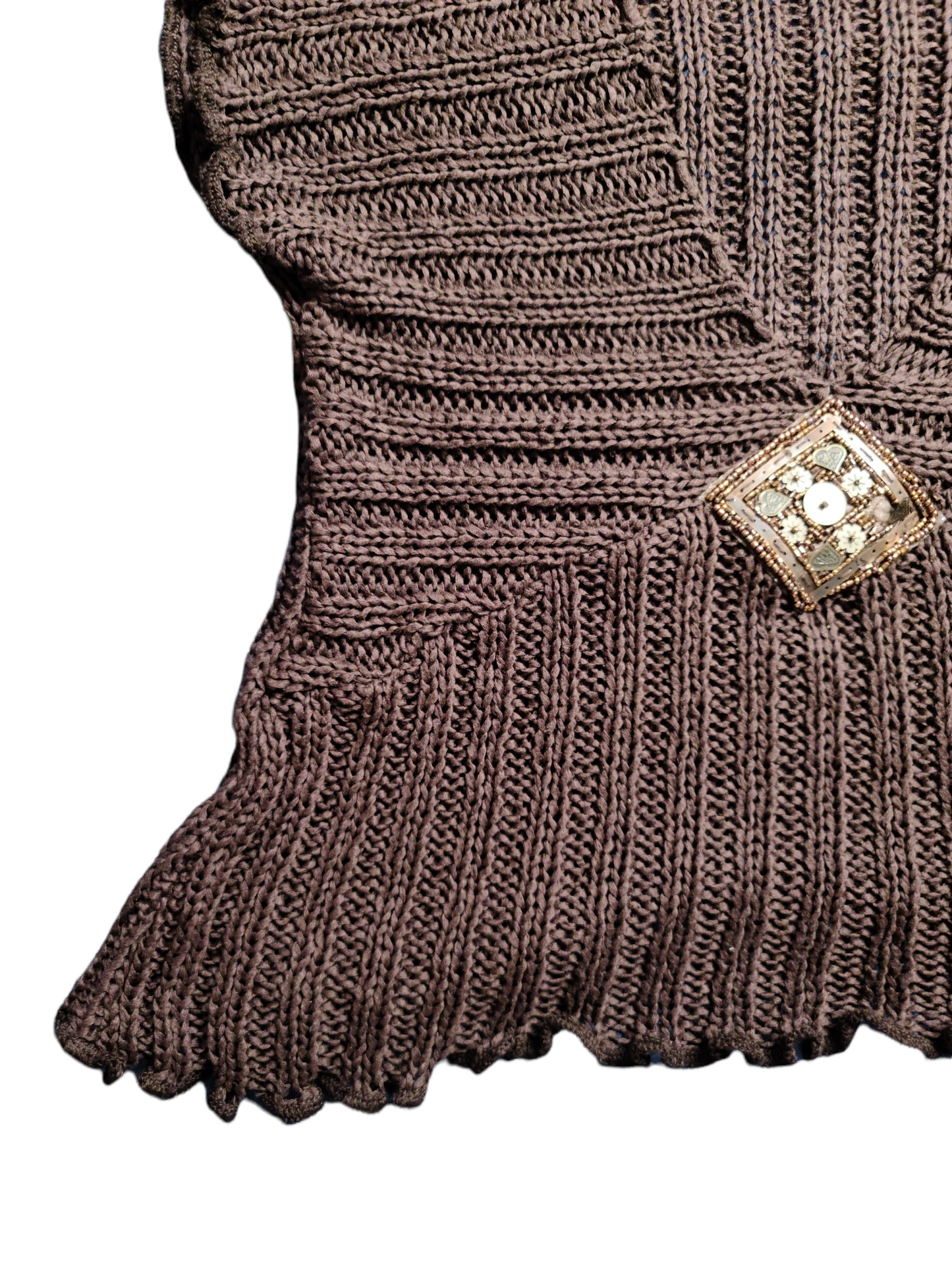 Bohemian crochet sweater