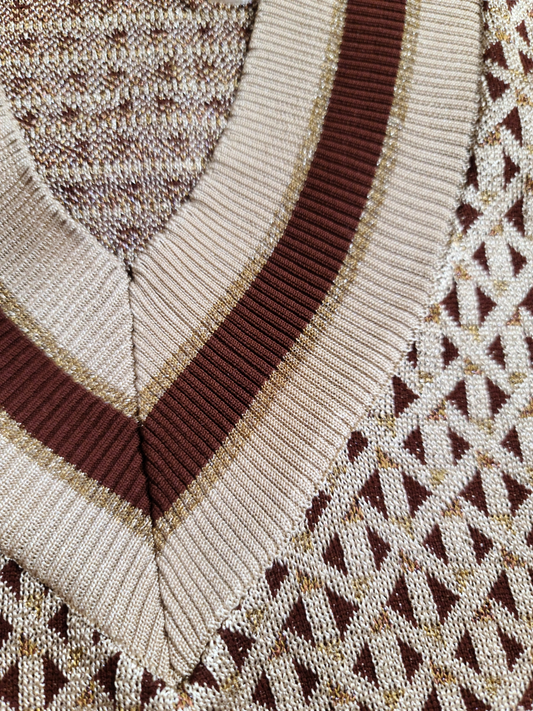 Preppy aesthetic sleeveless sweater