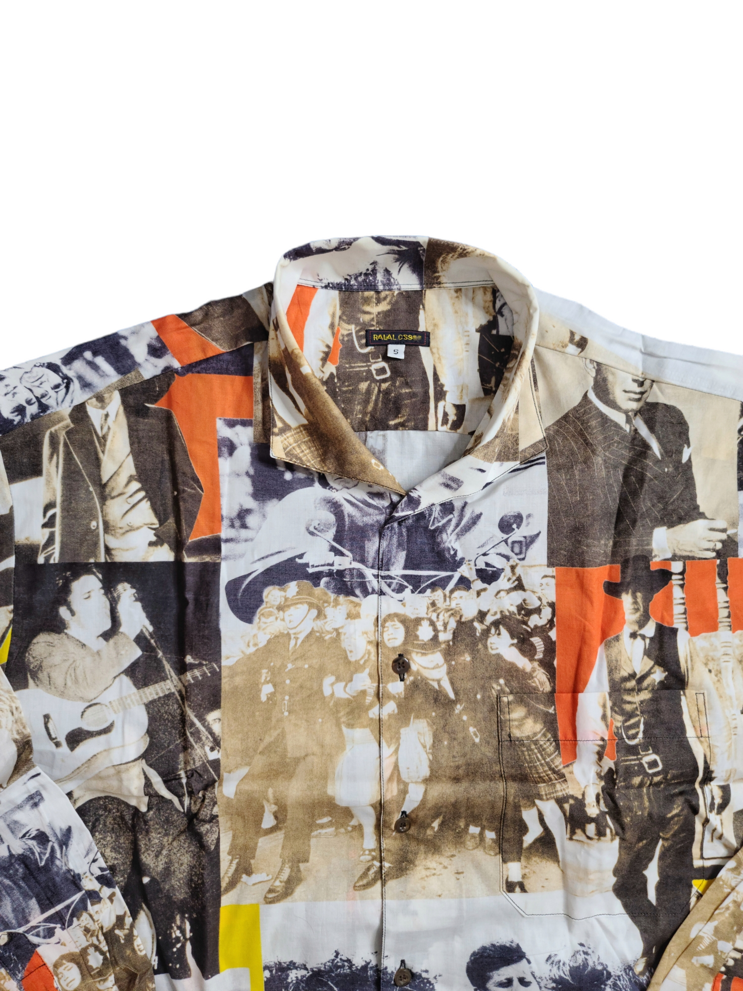Archive patchwork shirt