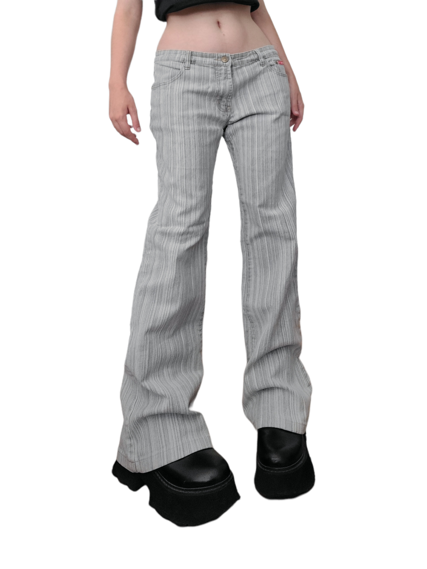 Y2k grunge flared jeans