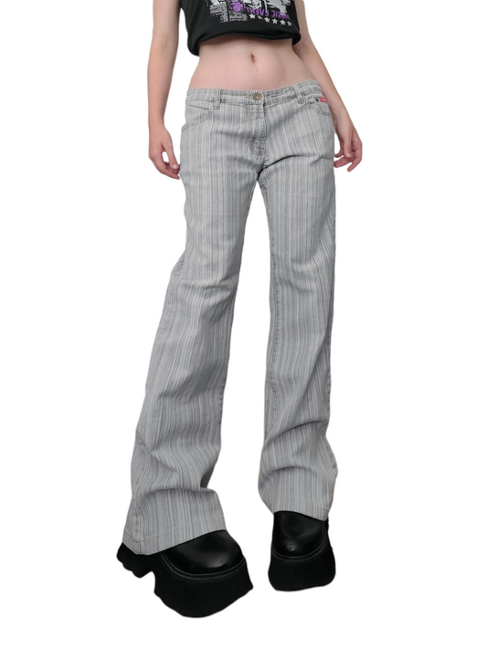 Y2k grunge flared jeans