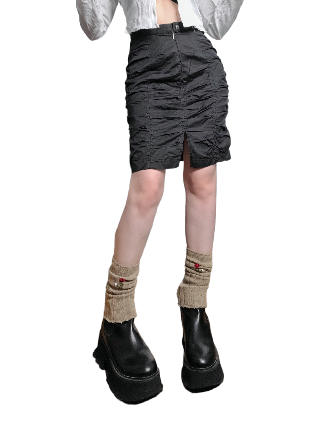 Cybery2k parachute techwear skirt