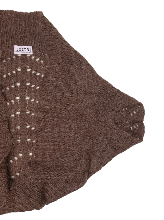 Vintage bolero mesh neutral style