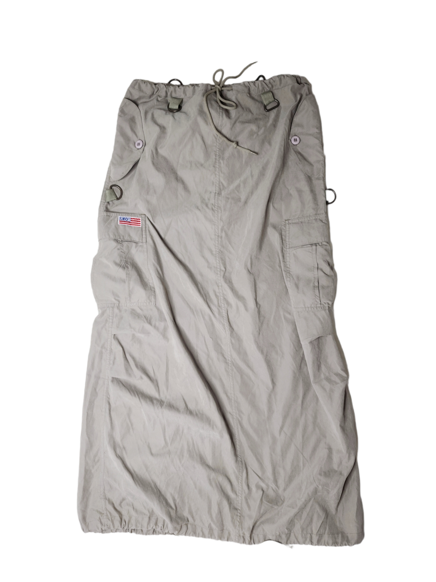 Vintage UFO Parachute Long Skirt