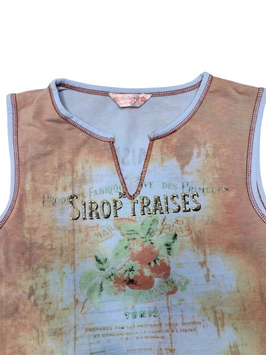 Y2k indie style tank top