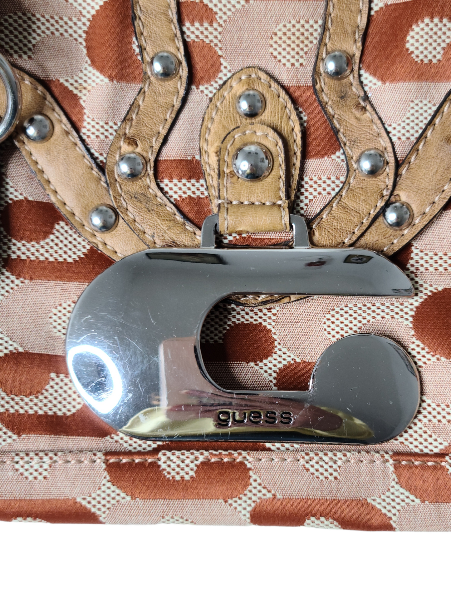 Y2k brown baguette bag