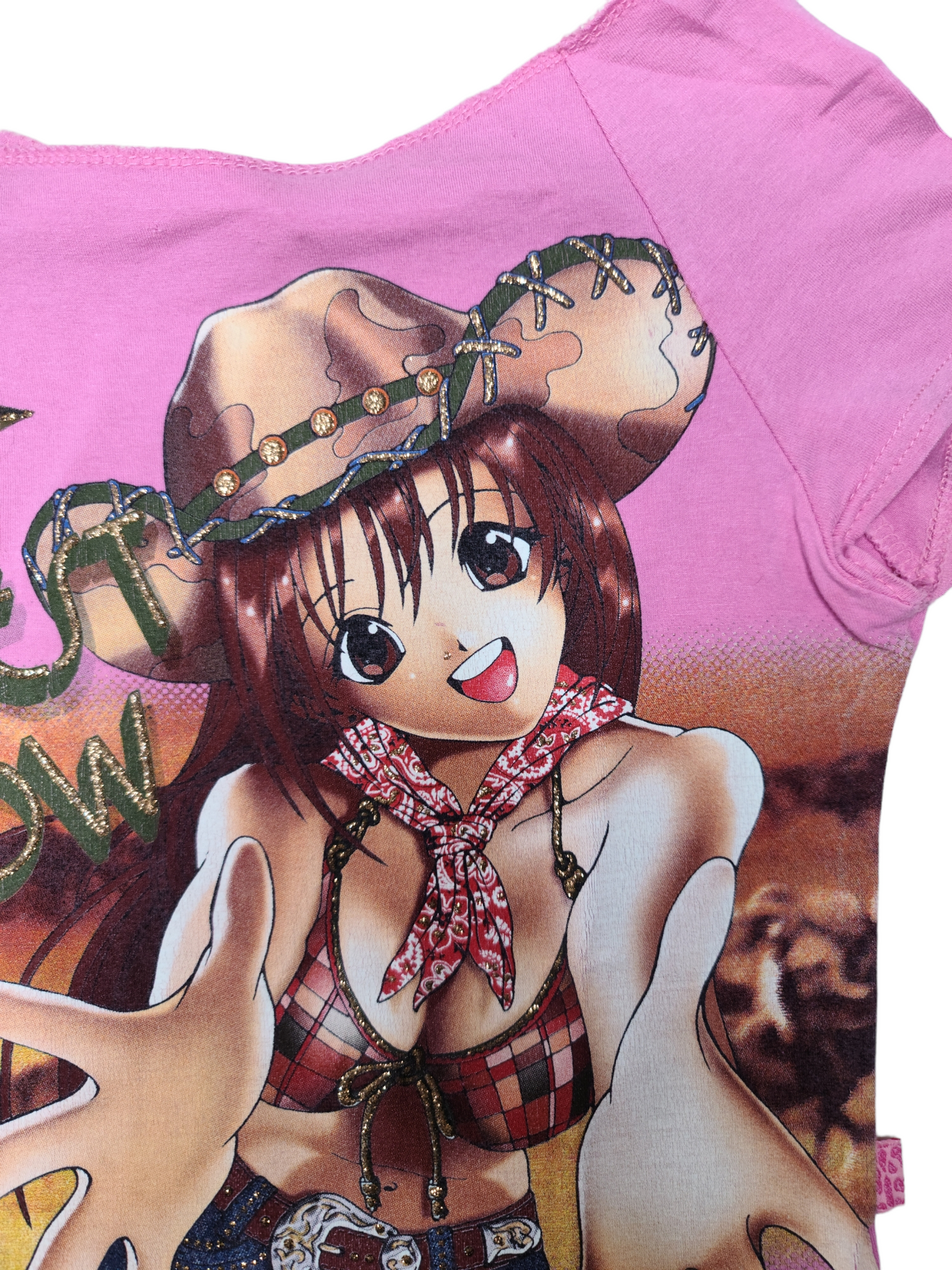 Top y2k printed manga western - zimfriperie