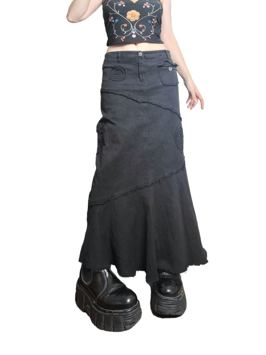 Long fairygrunge denim skirt