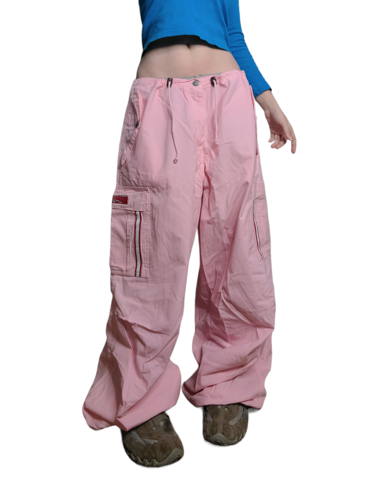 Pastel pink parachute cargo 90s