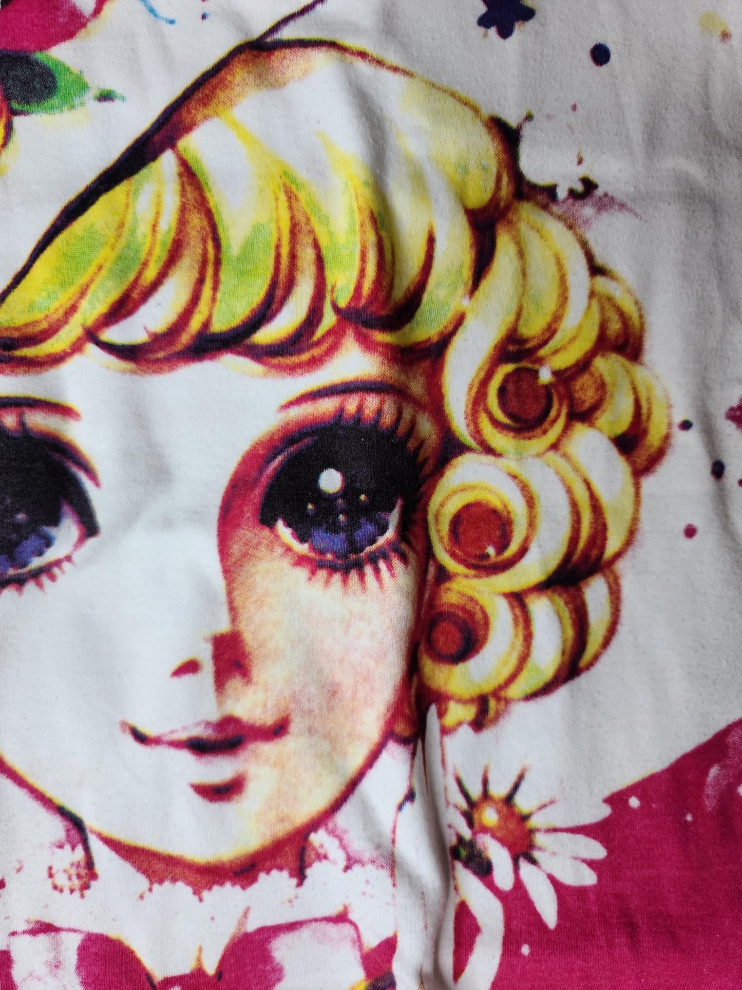 Top y2k printed manga