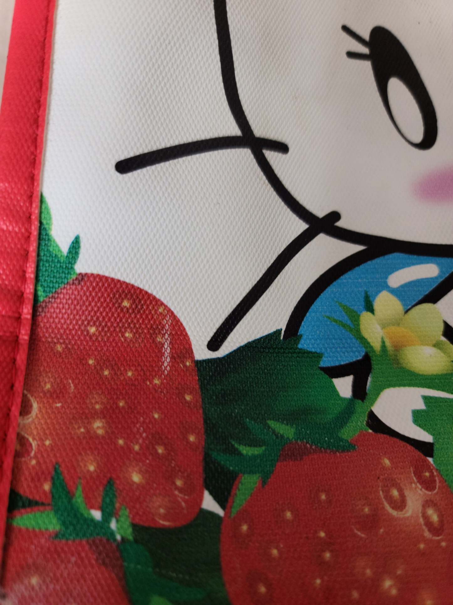 Harajuku printed bag strawberries