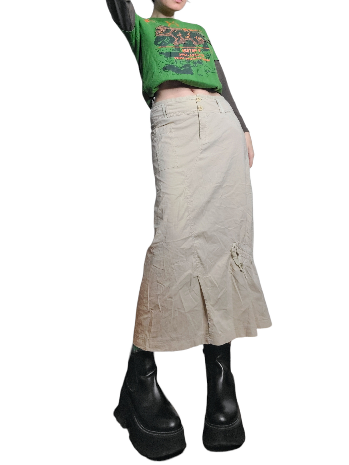 Neutral style techwear skirt