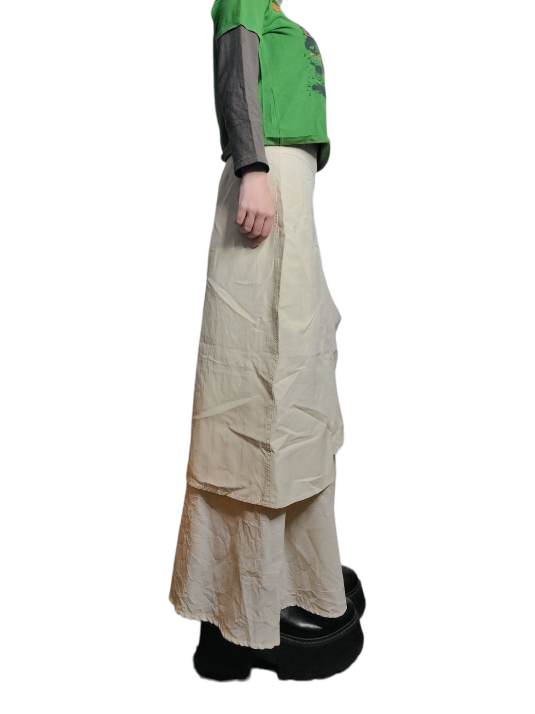 Maxi skirt gorpcore neutral style