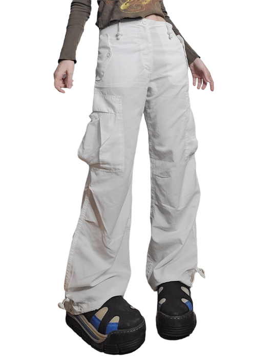 90s white parachute cargo