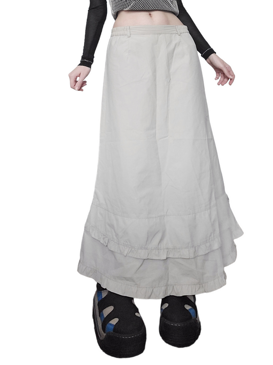 Maxi skirt neutral fairygrunge style