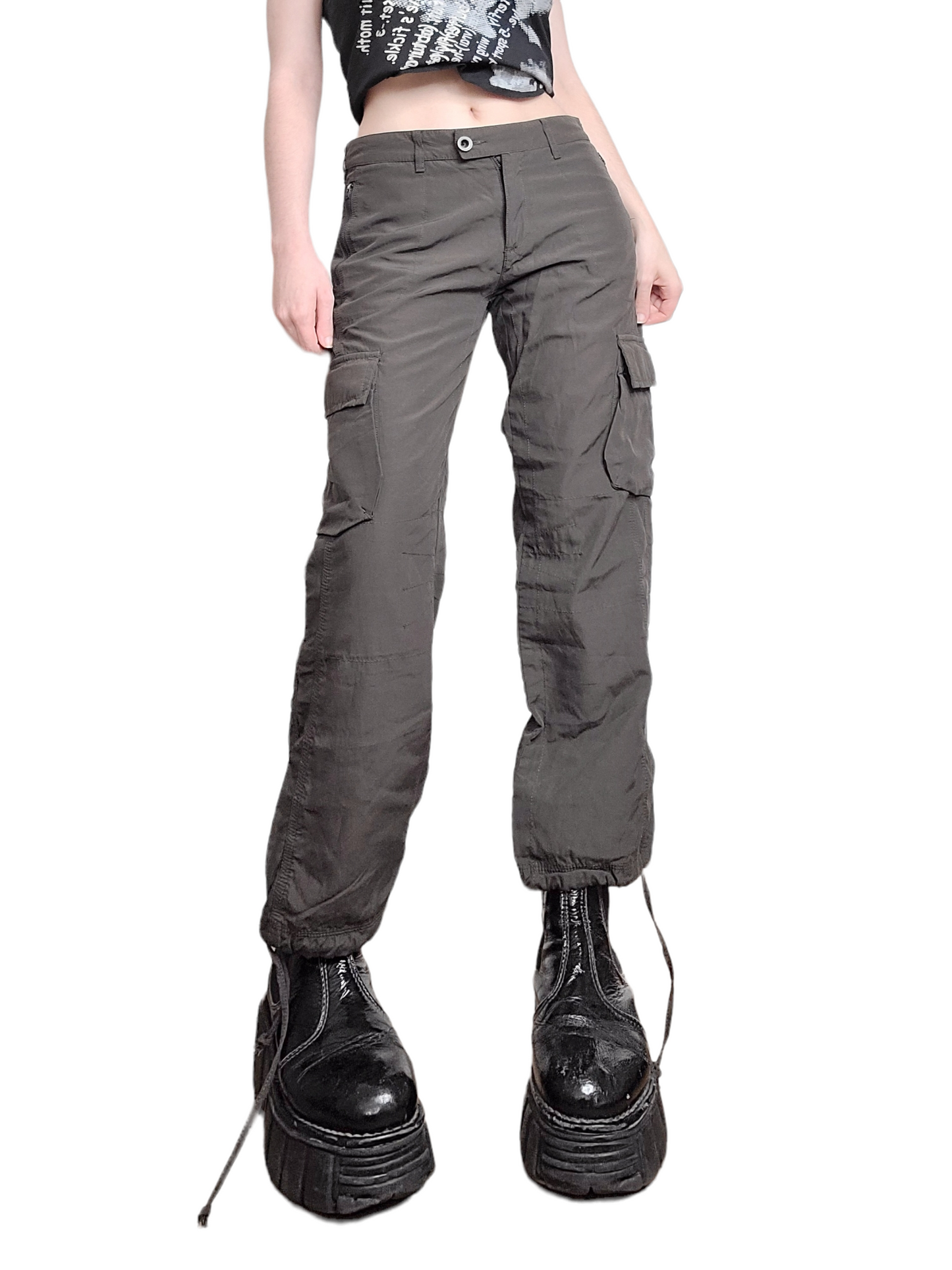 90s Brown Parachute Cargo