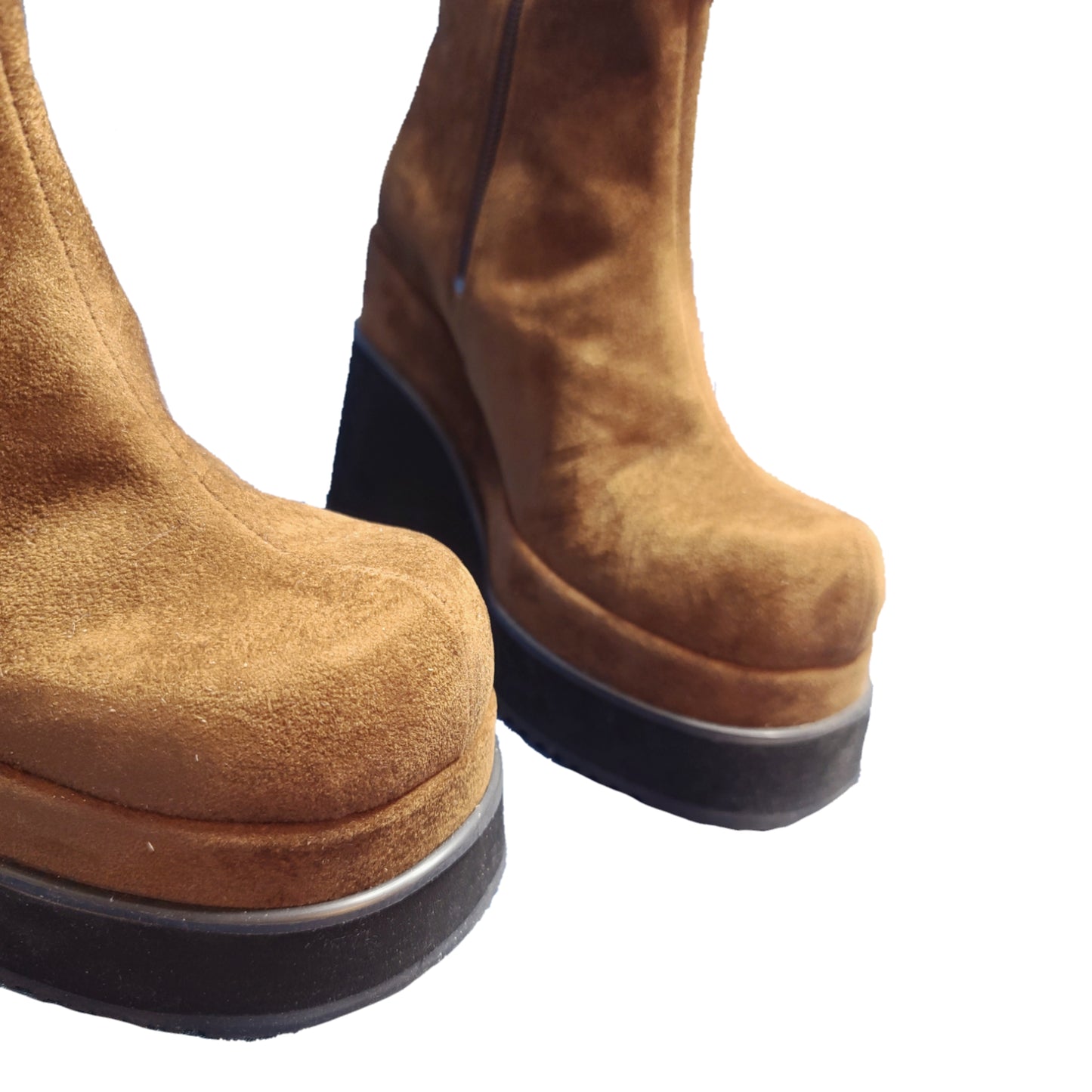 Bottes vintage à plateformes à franges - zimfriperie