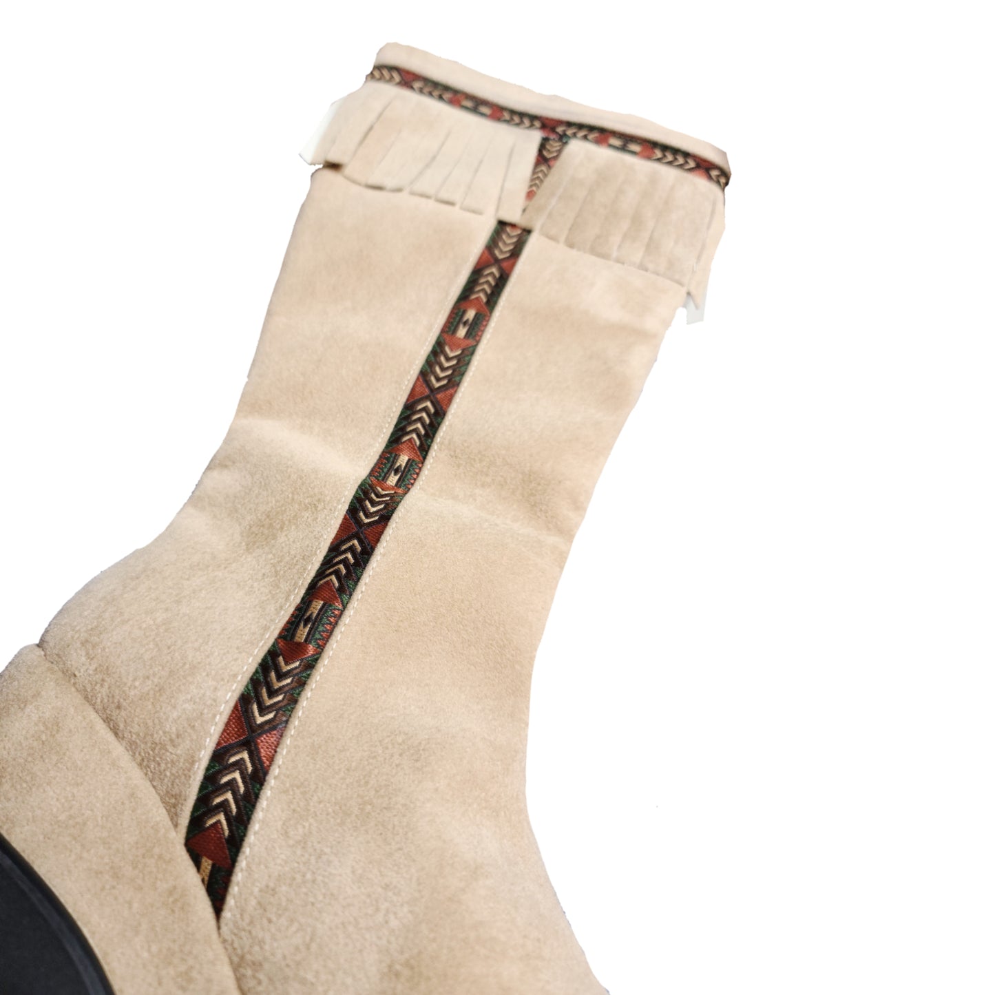 Bottes à plateformes vintage à franges - zimfriperie