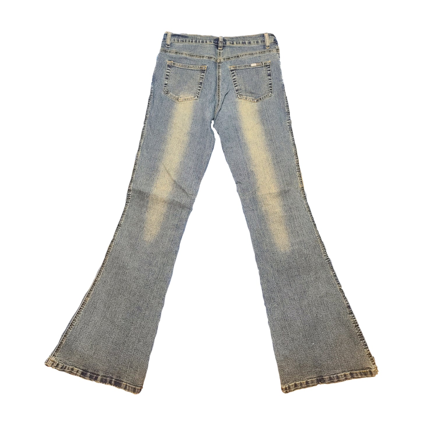 Jean y2k pattes d'eph brodé fleurs - zimfriperie