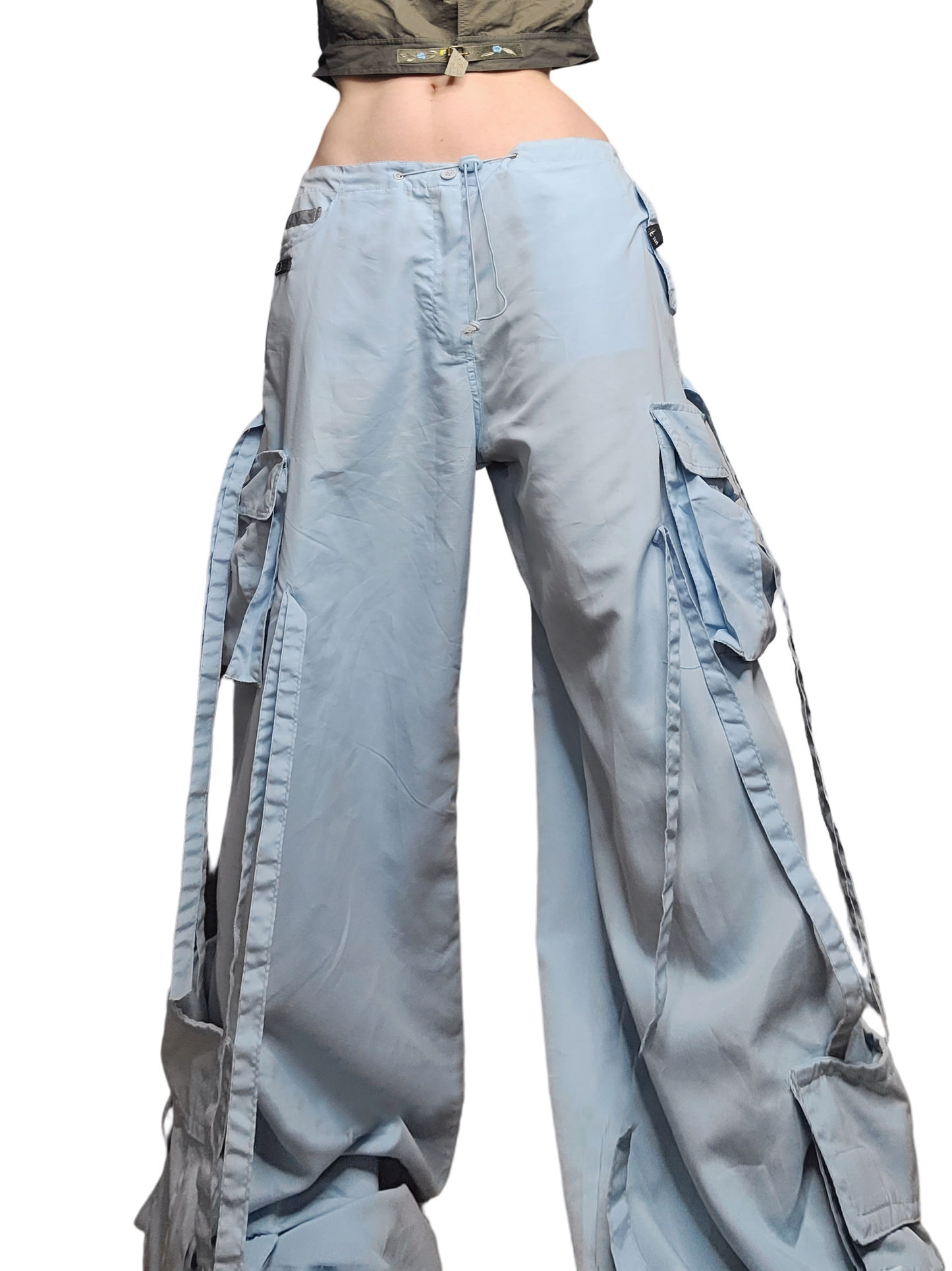 Blue parachute cargo