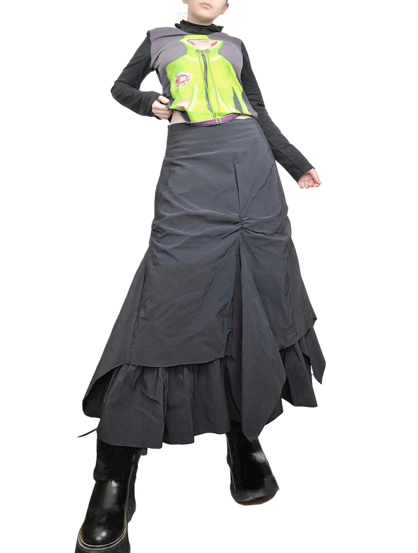 Long harajuku fairygrunge skirt