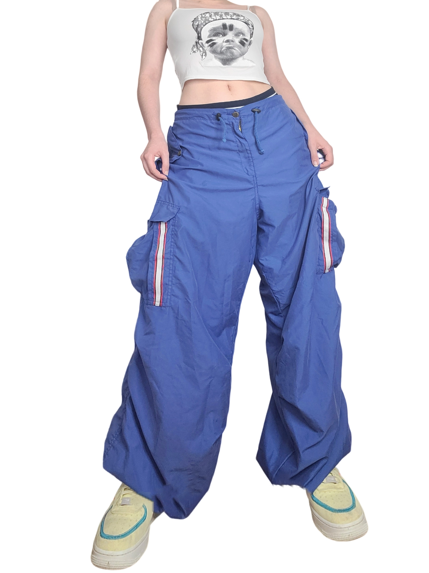 Cargo parachute bleu vintage