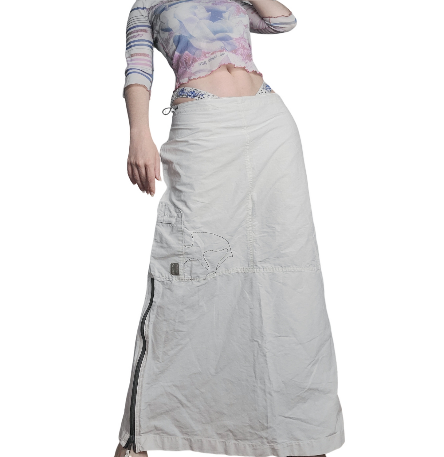 Long 90s techwear skirt