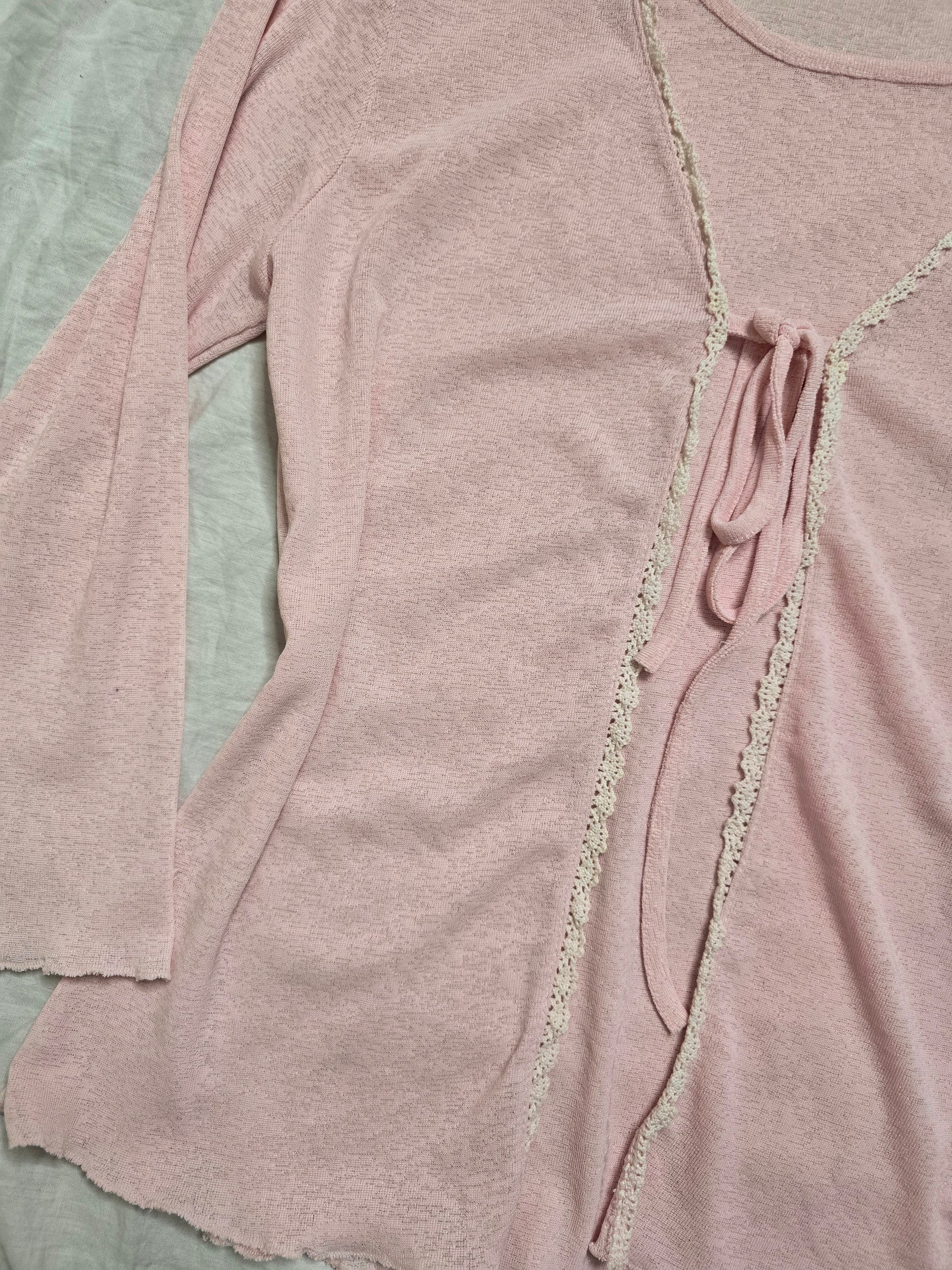 Y2k vintage coquette pink top - zimfriperie