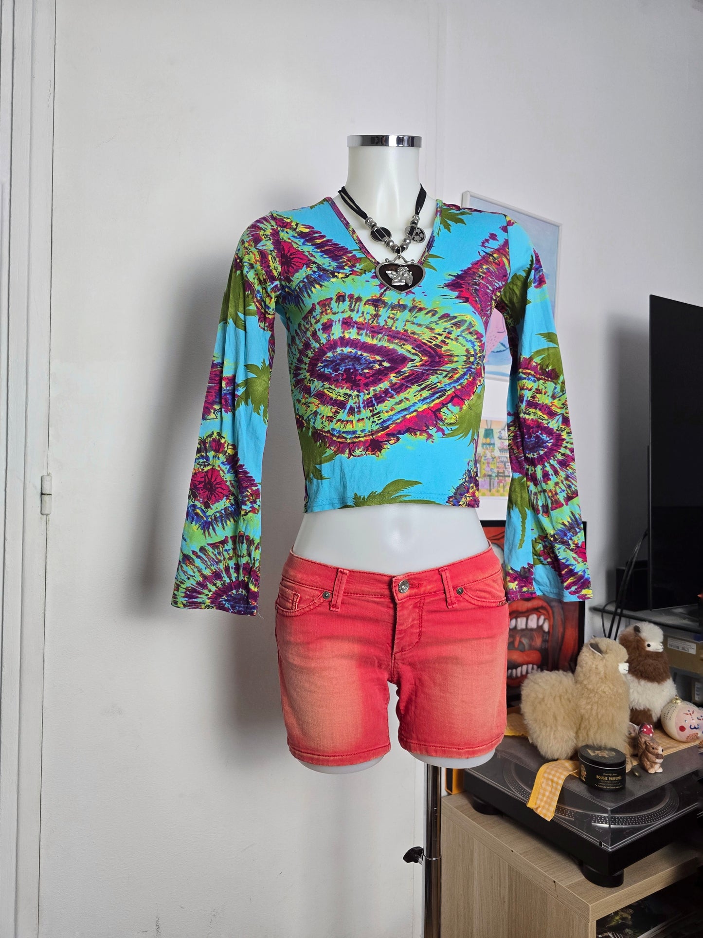 Y2k vintage bohemian hippie top