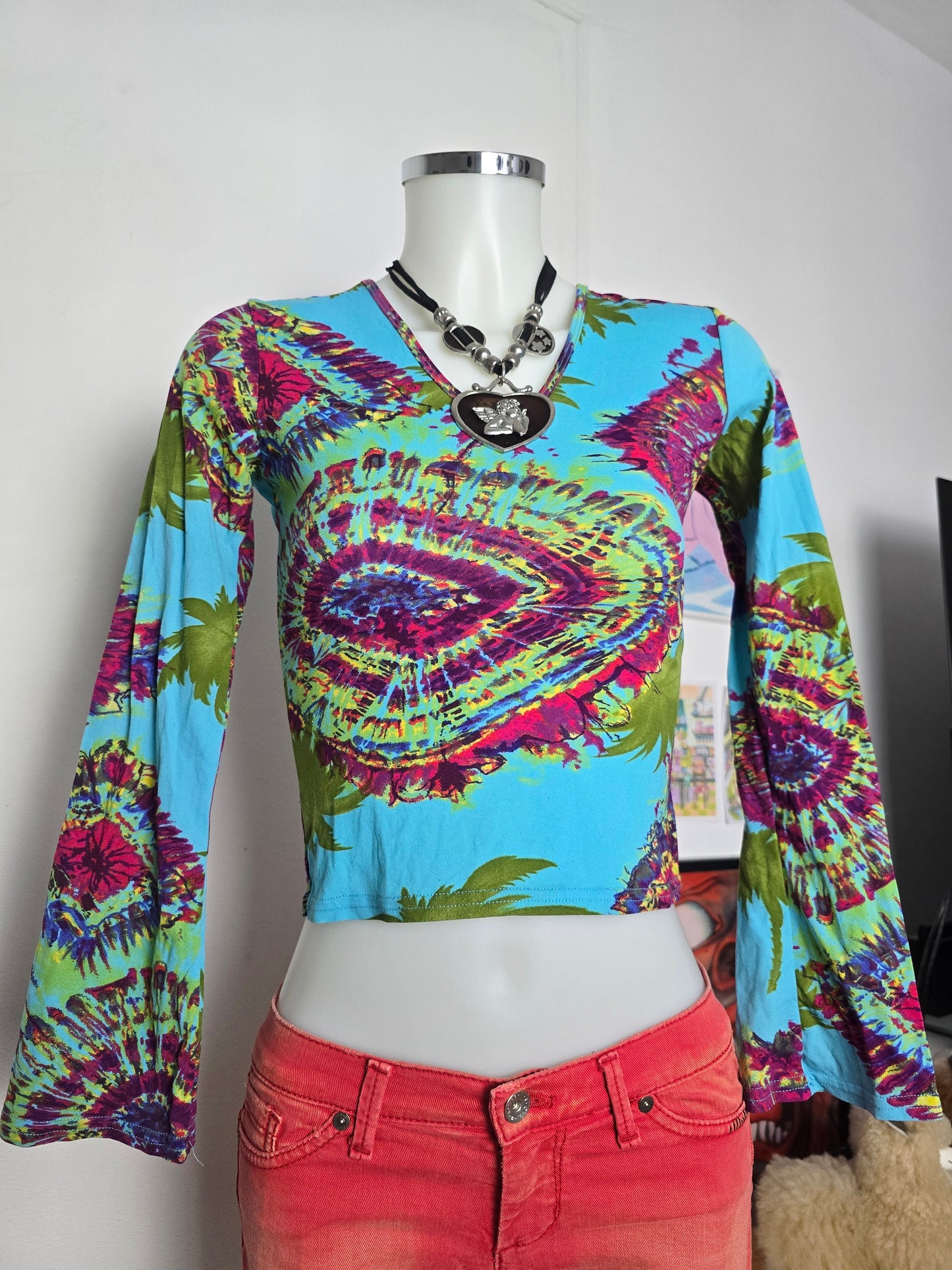 Y2k vintage bohemian hippie top