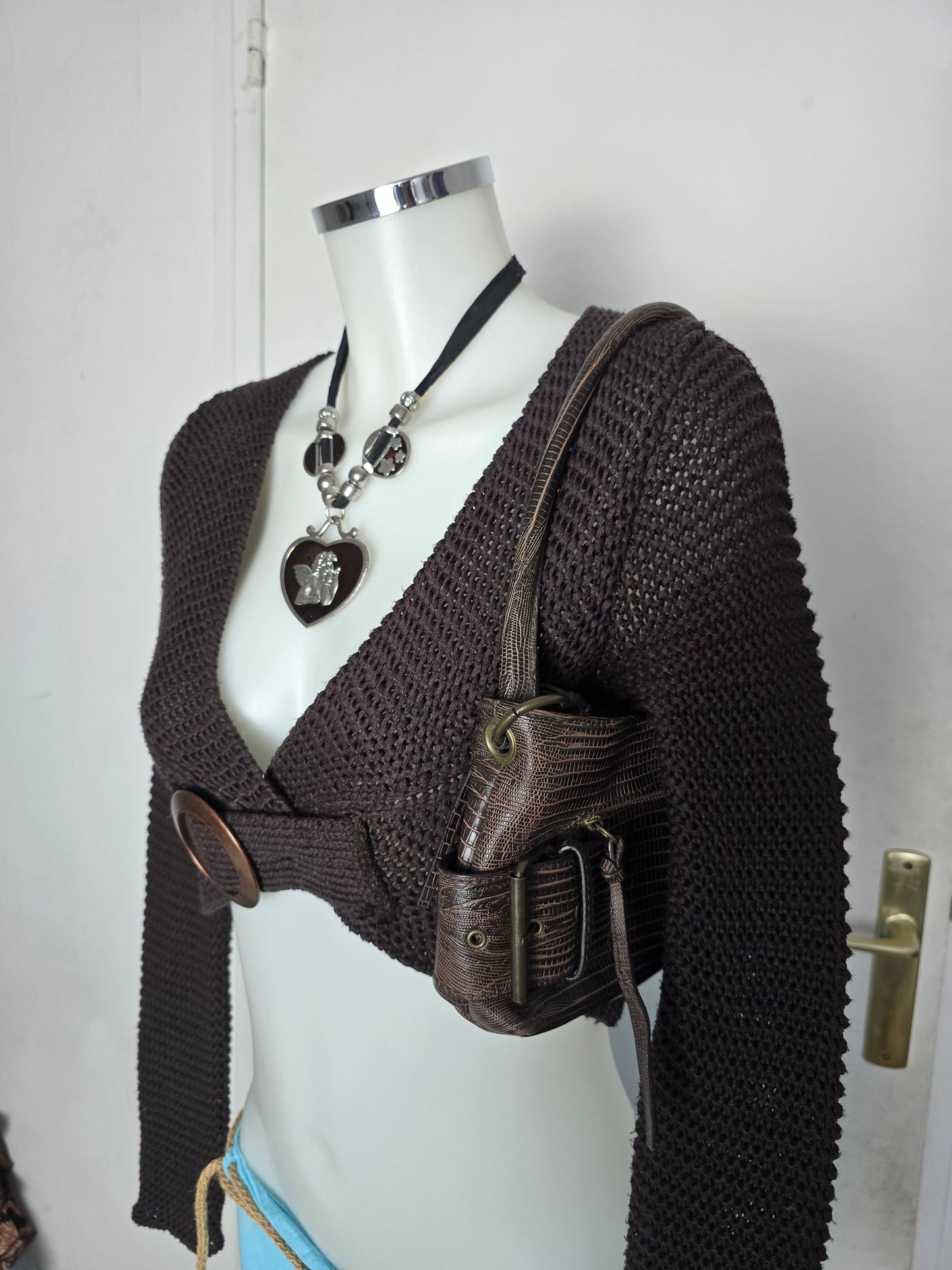 90s vintage Morgan de toi boho grunge baguette bag