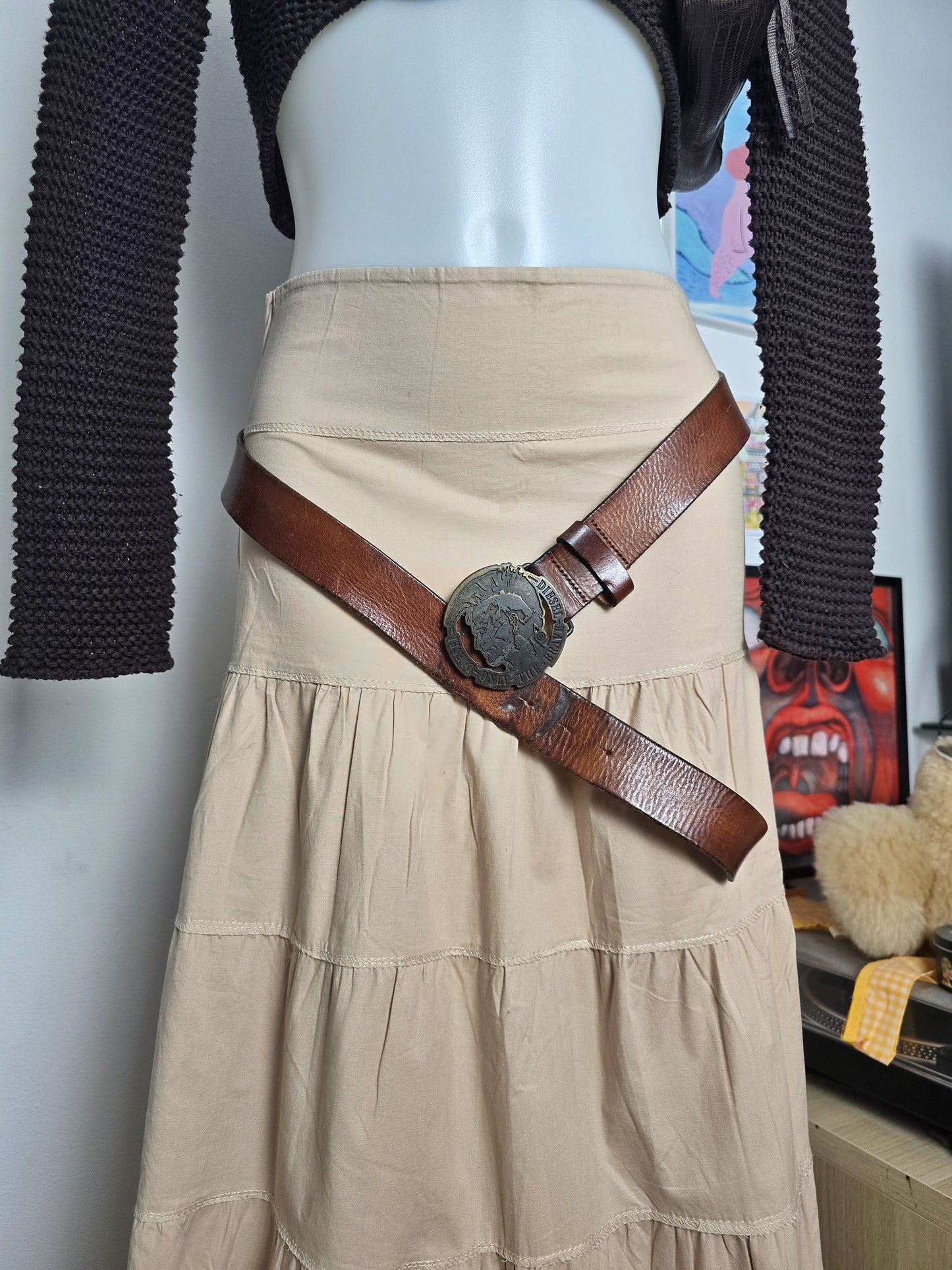 90s vintage Diesel bohemian style grunge belt