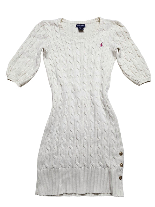 Y2k Ralph Lauren old money coquette ribbed dress