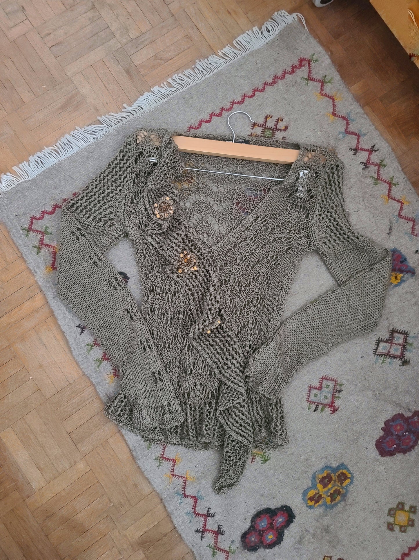 Y2k fairy bohemian crochet top