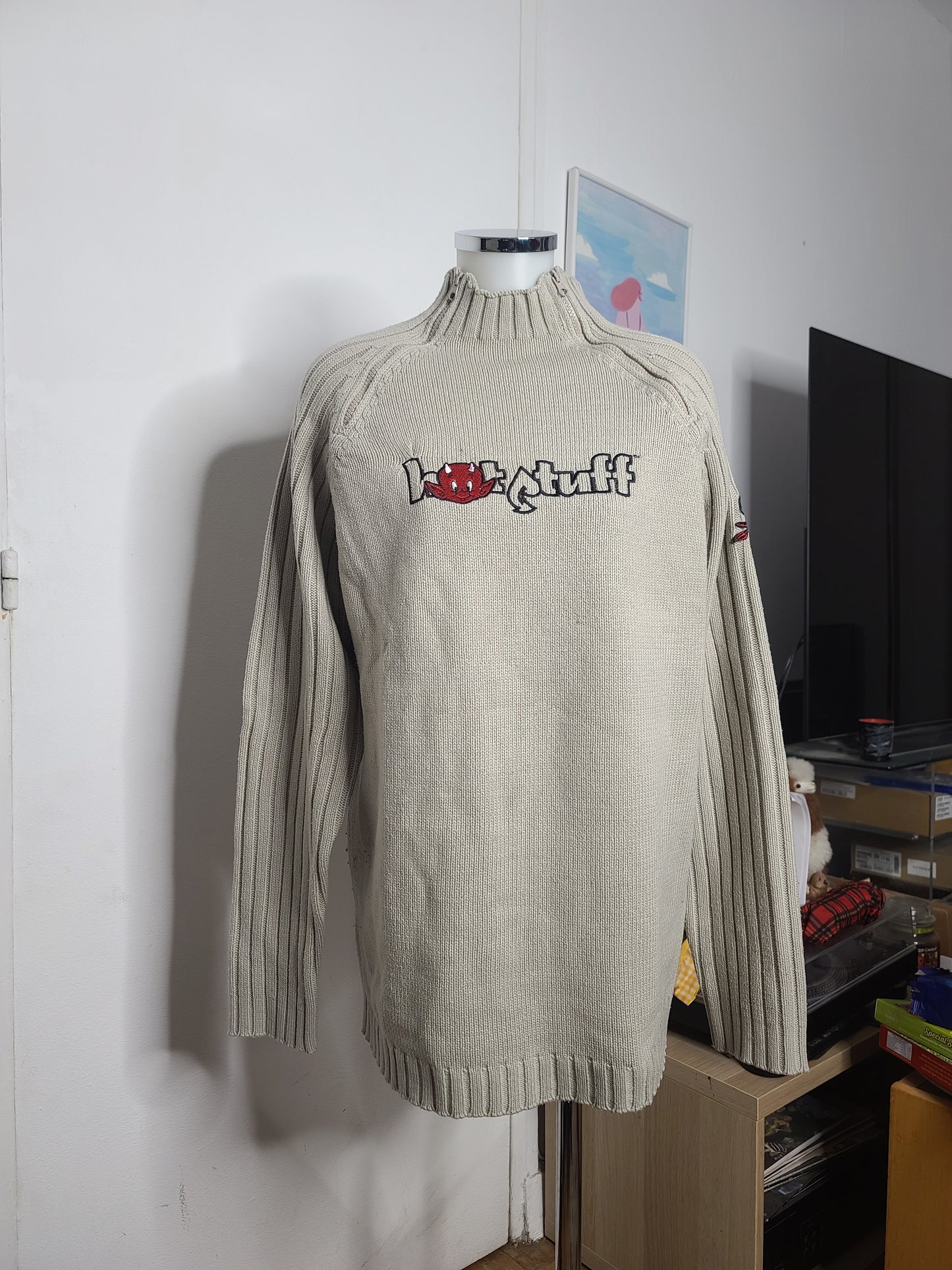 90s vintage ribbed sweater