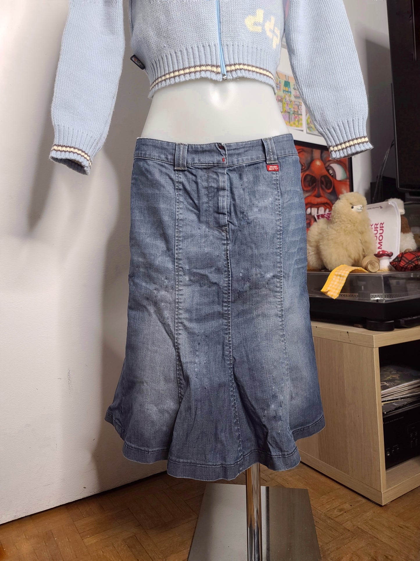 Y2k vintage Miss Sixty denim skirt