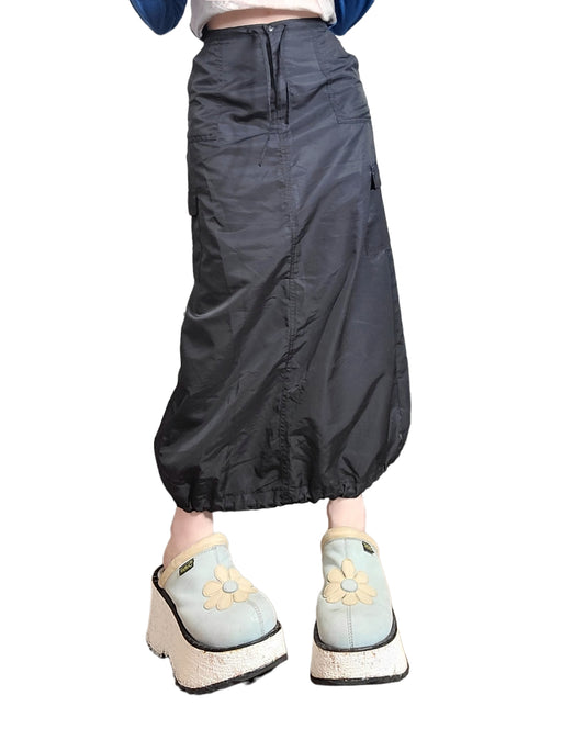 Longue jupe parachute gorpcore