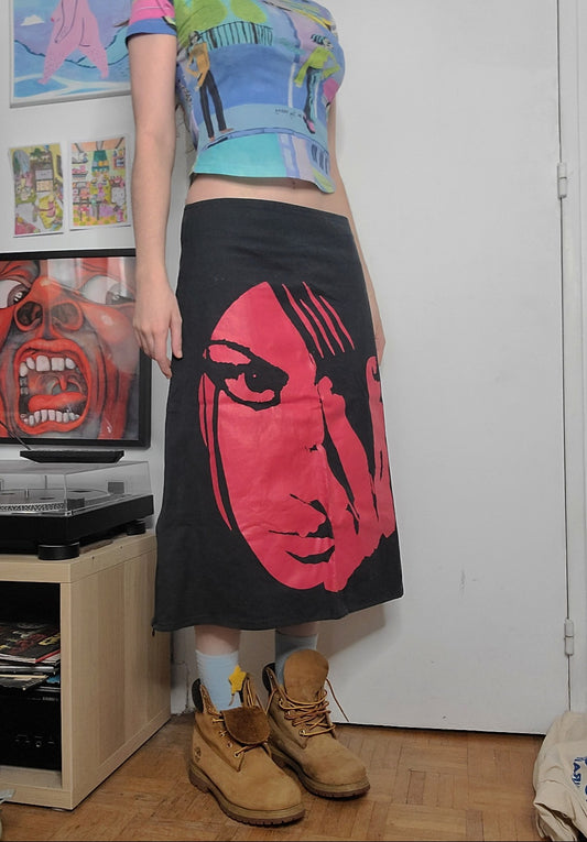 Cybery2k archive printed skirt