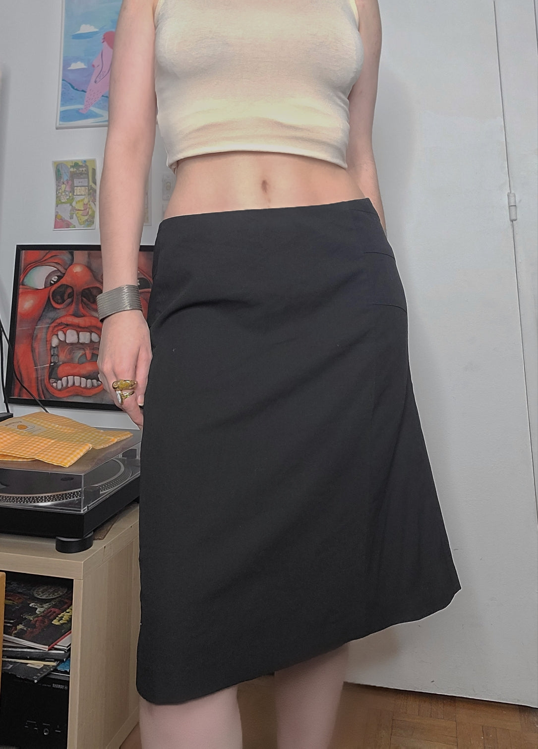 Y2k vintage black skirt
