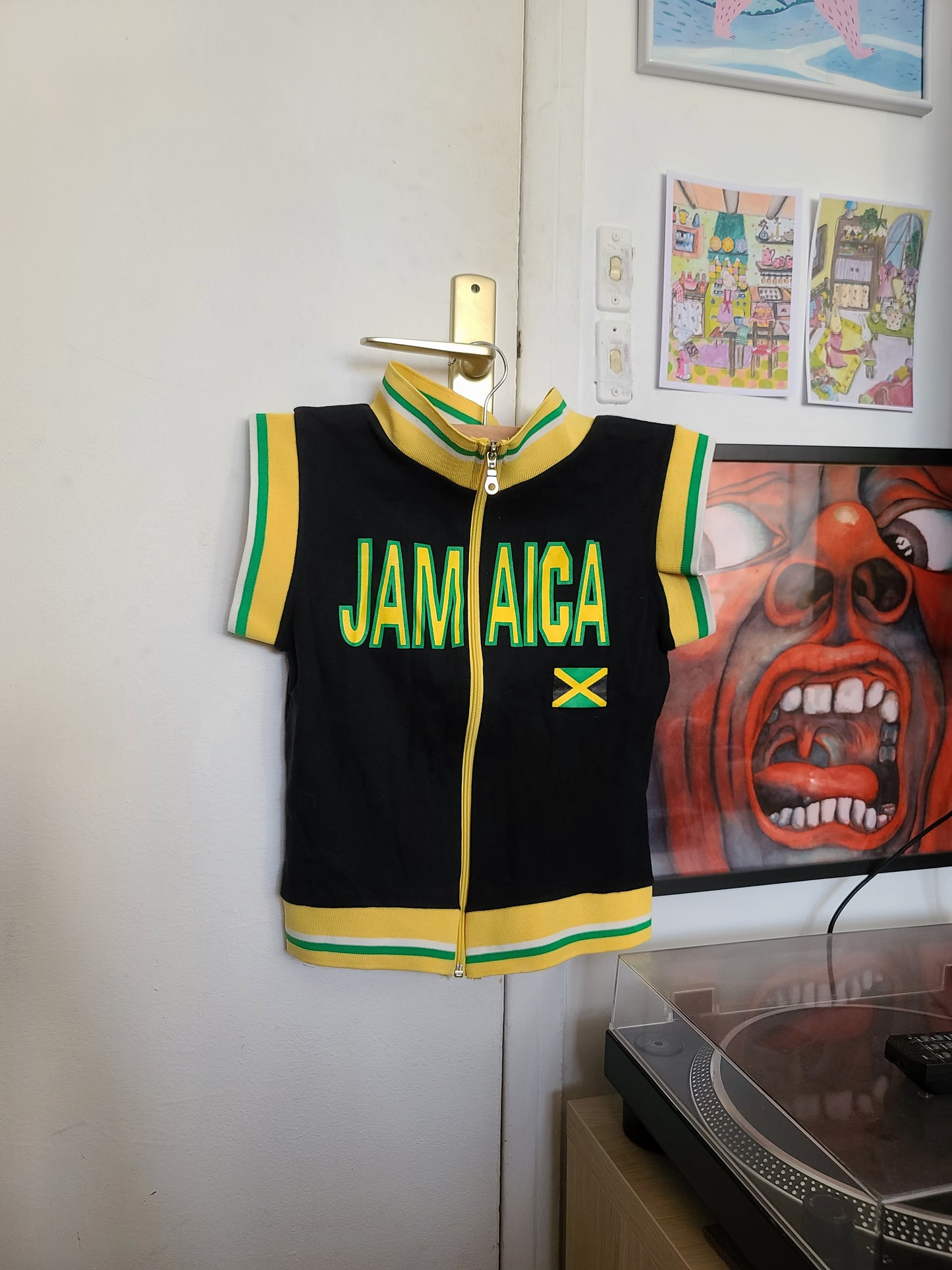 Y2k jamaica blockette top