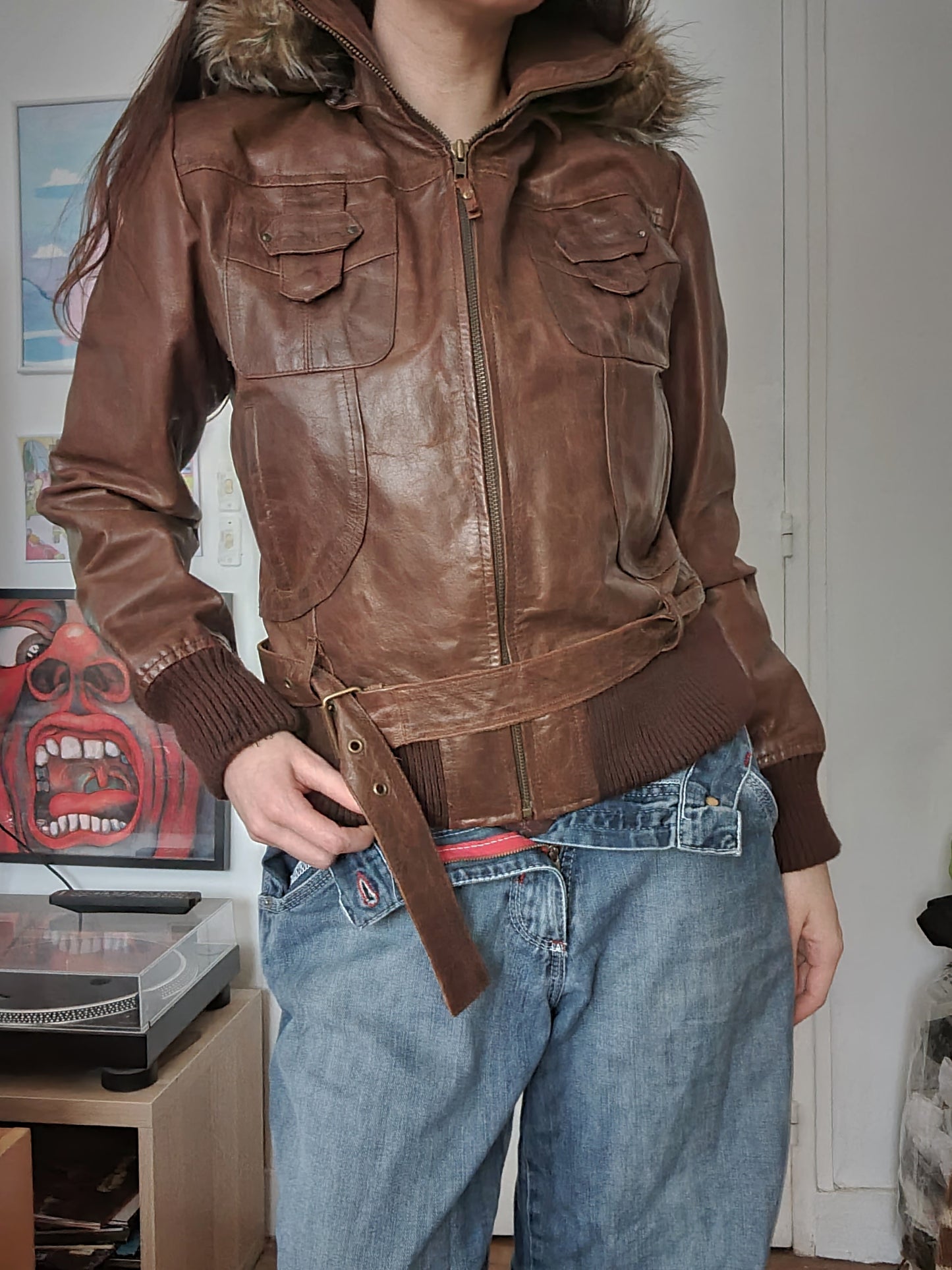 Y2k vintage biker grunge jacket