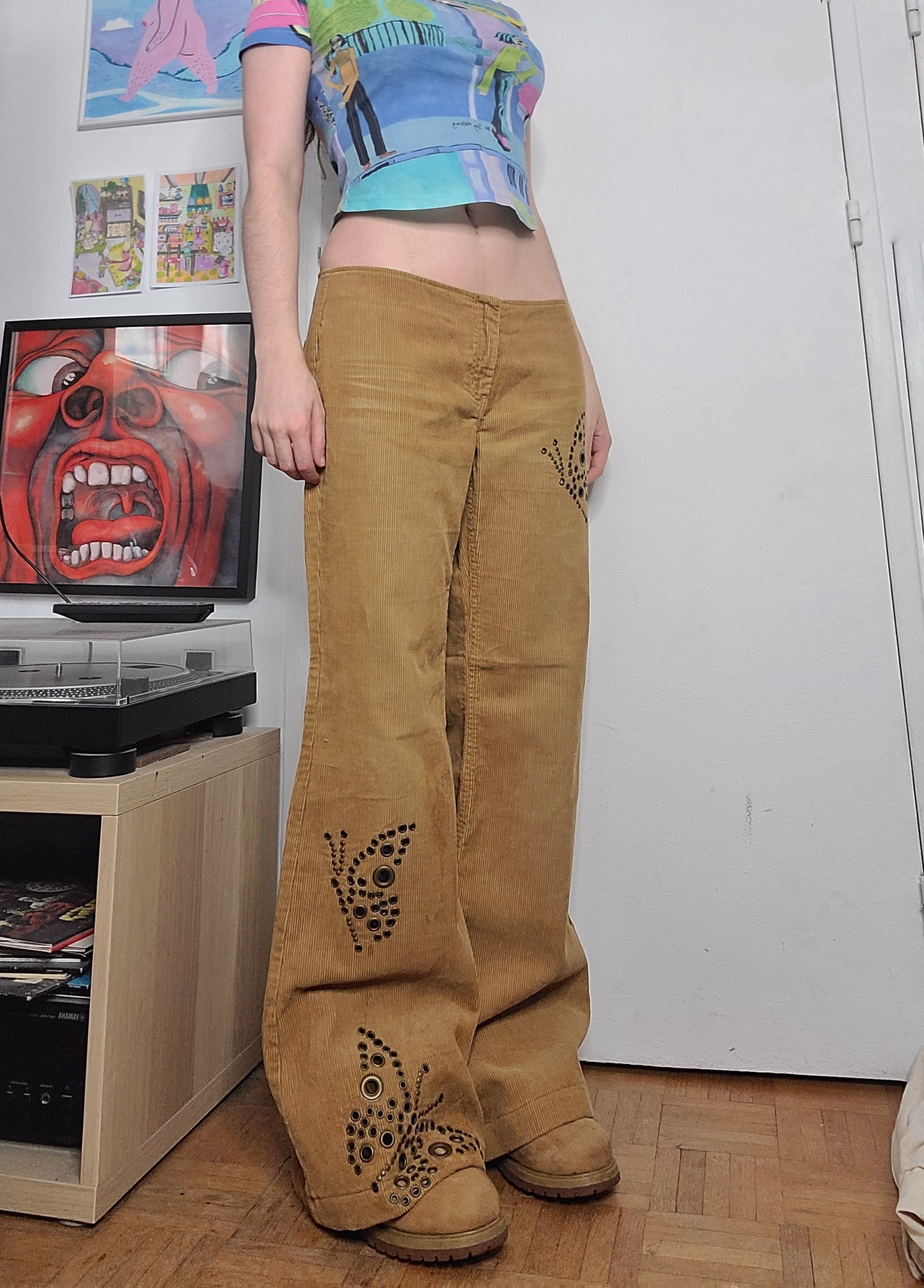 Y2k fairygrunge ribbed pants
