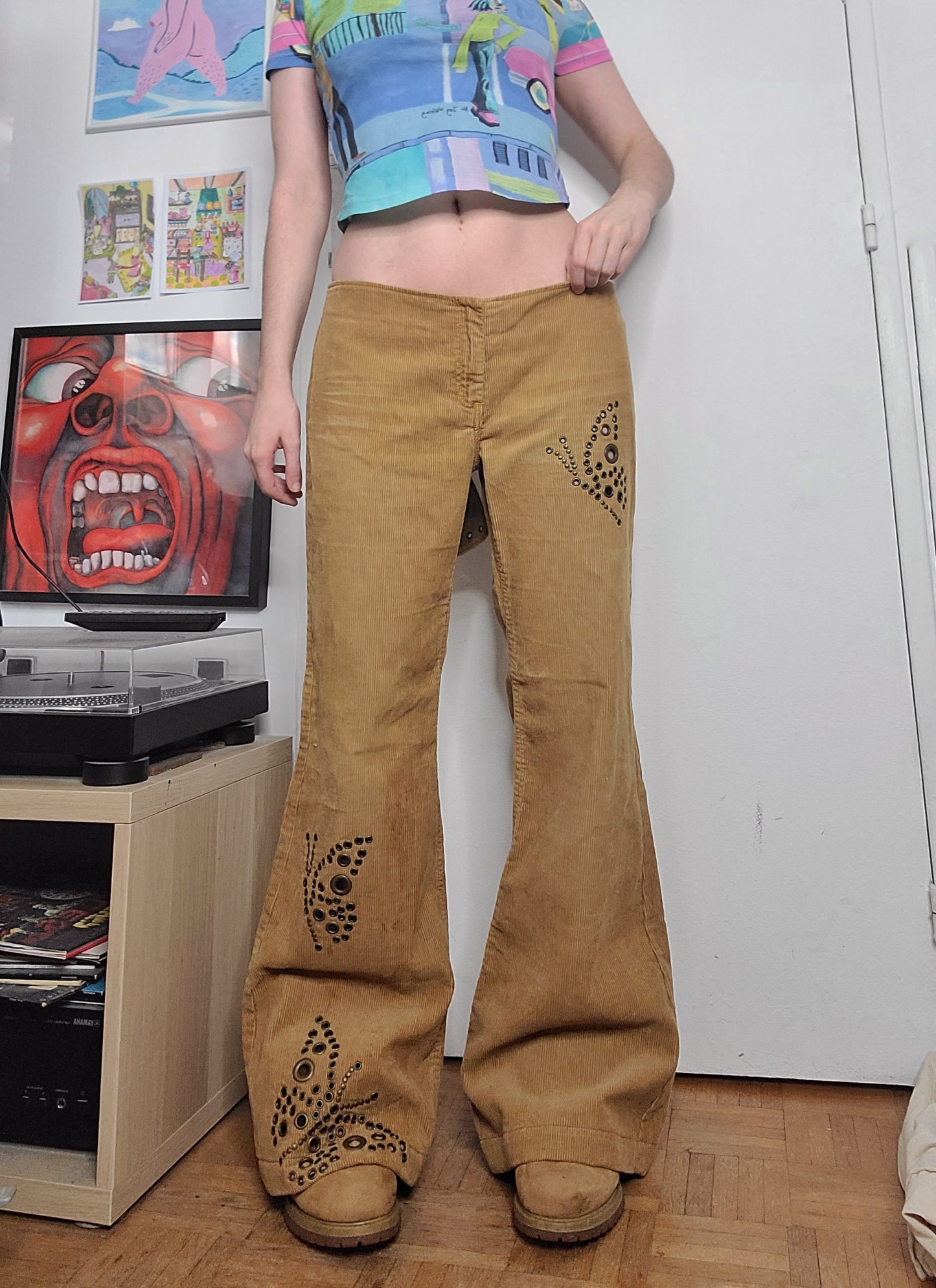 Y2k fairygrunge ribbed pants