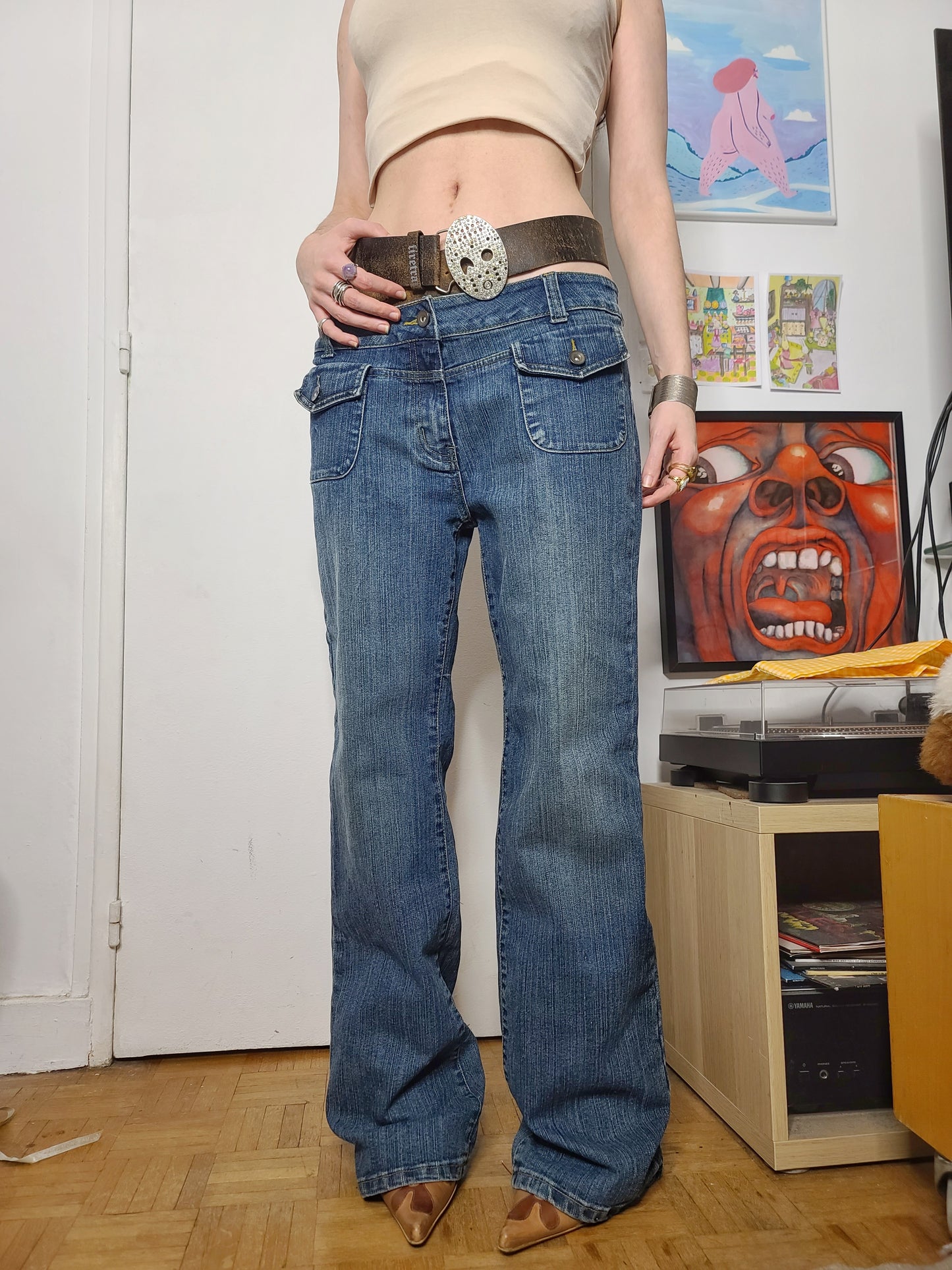 90s grunge denim overpants