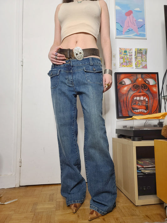 90s vintage grunge baggy denim pants