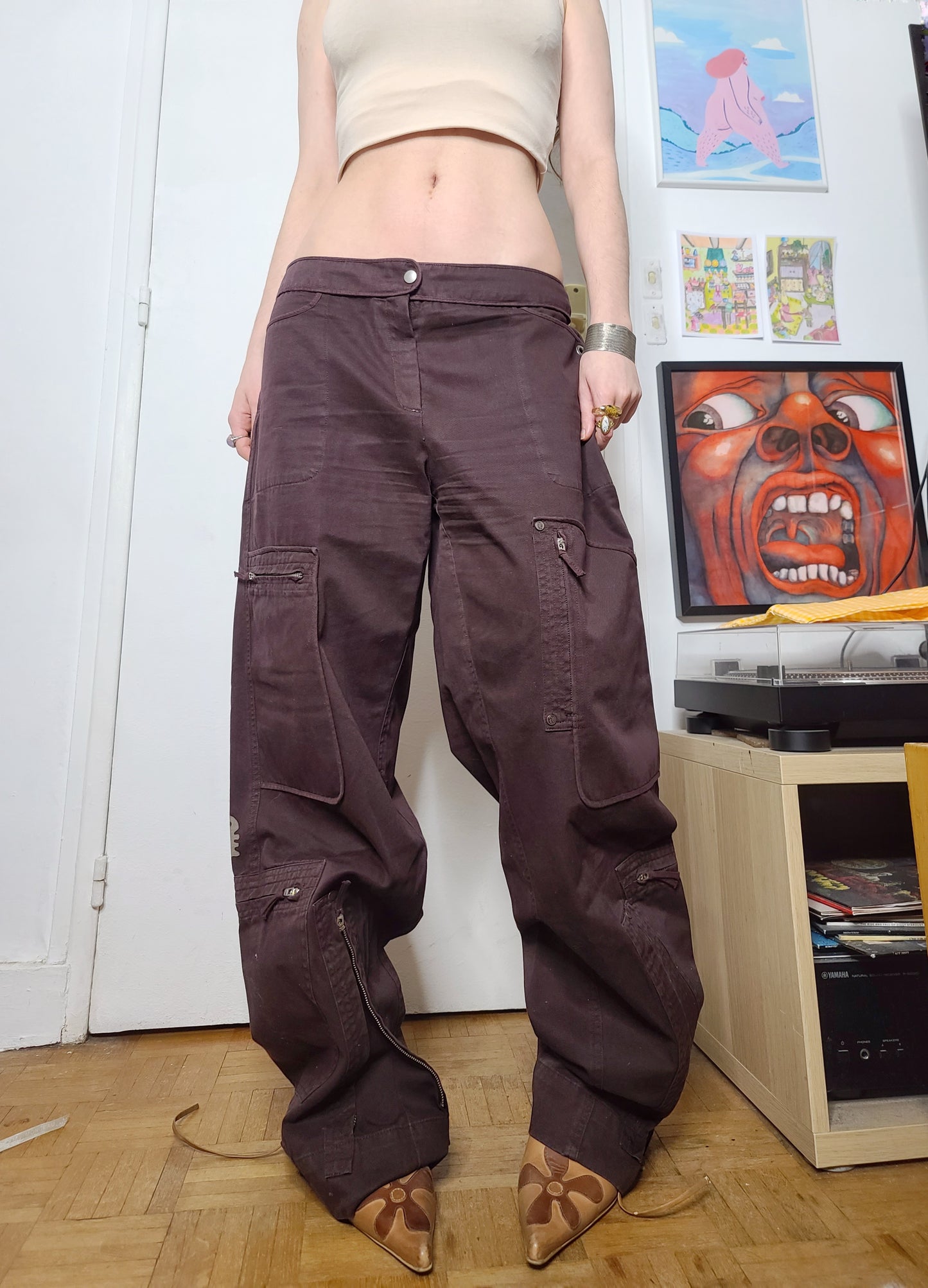 Vintage dystopian cargo pants