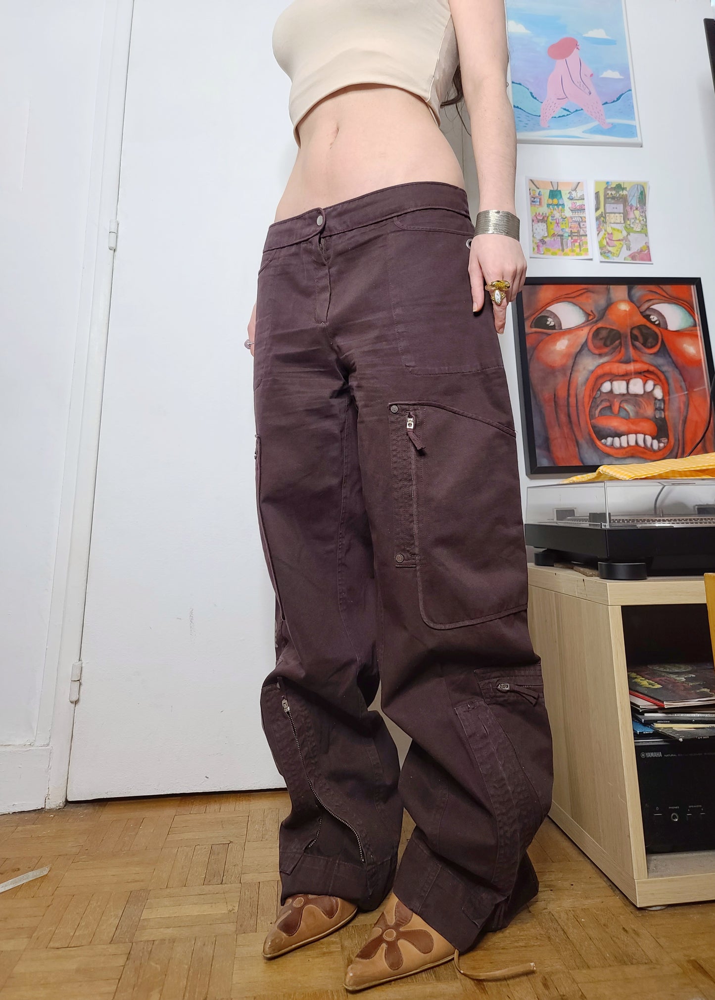 Vintage dystopian cargo pants