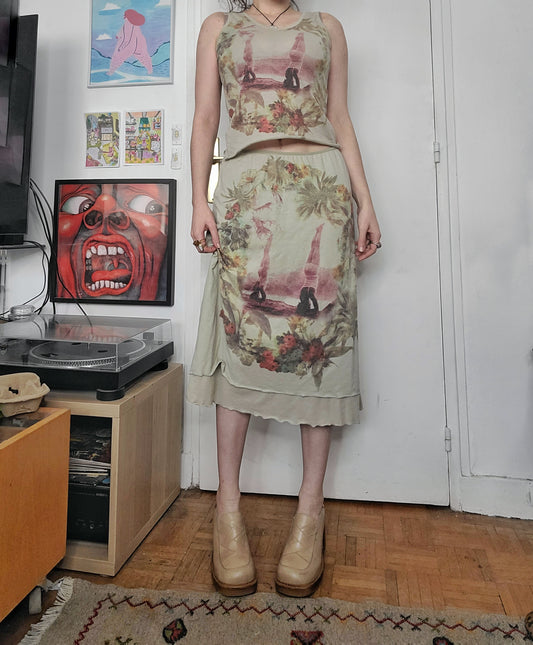 Y2k indie printed set