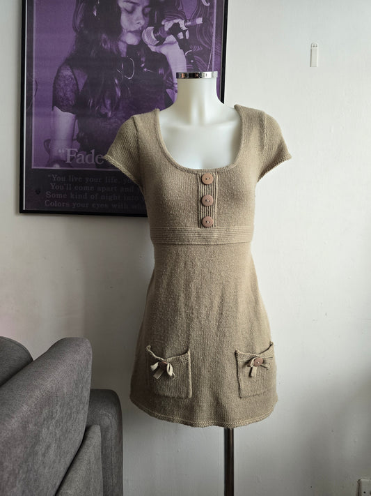 00s vintage coquette babydoll dress