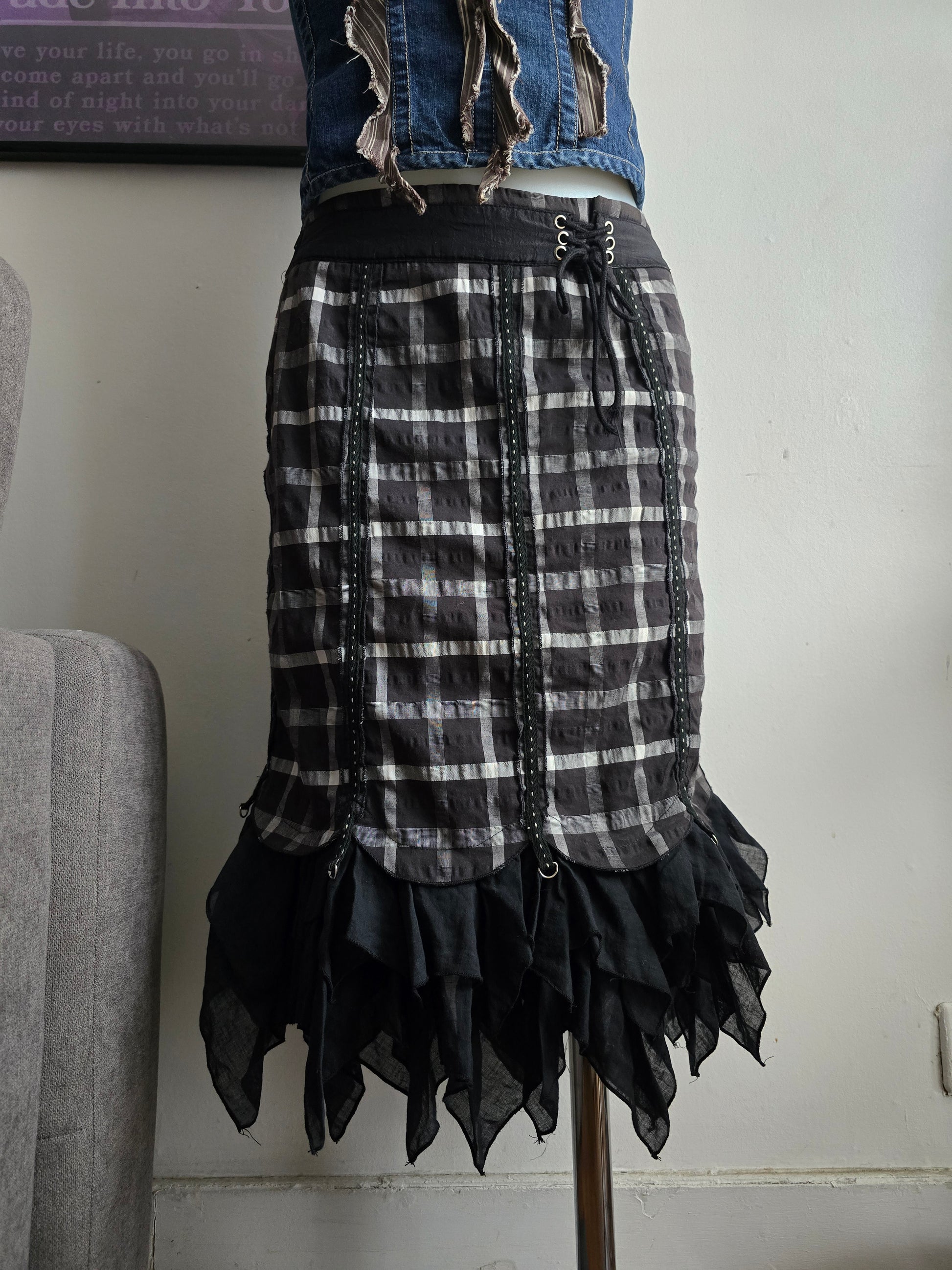00s mallgoth plaid skirt - zimfriperie